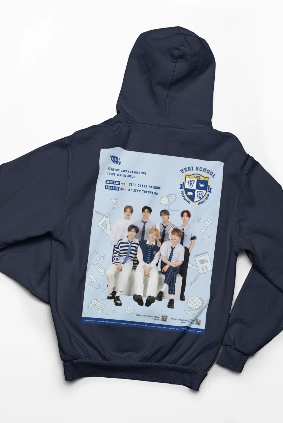 unisex hoodie with verivery design kpop merch store