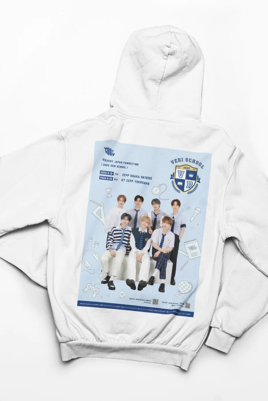 unisex hoodie with verivery design kpop merch store