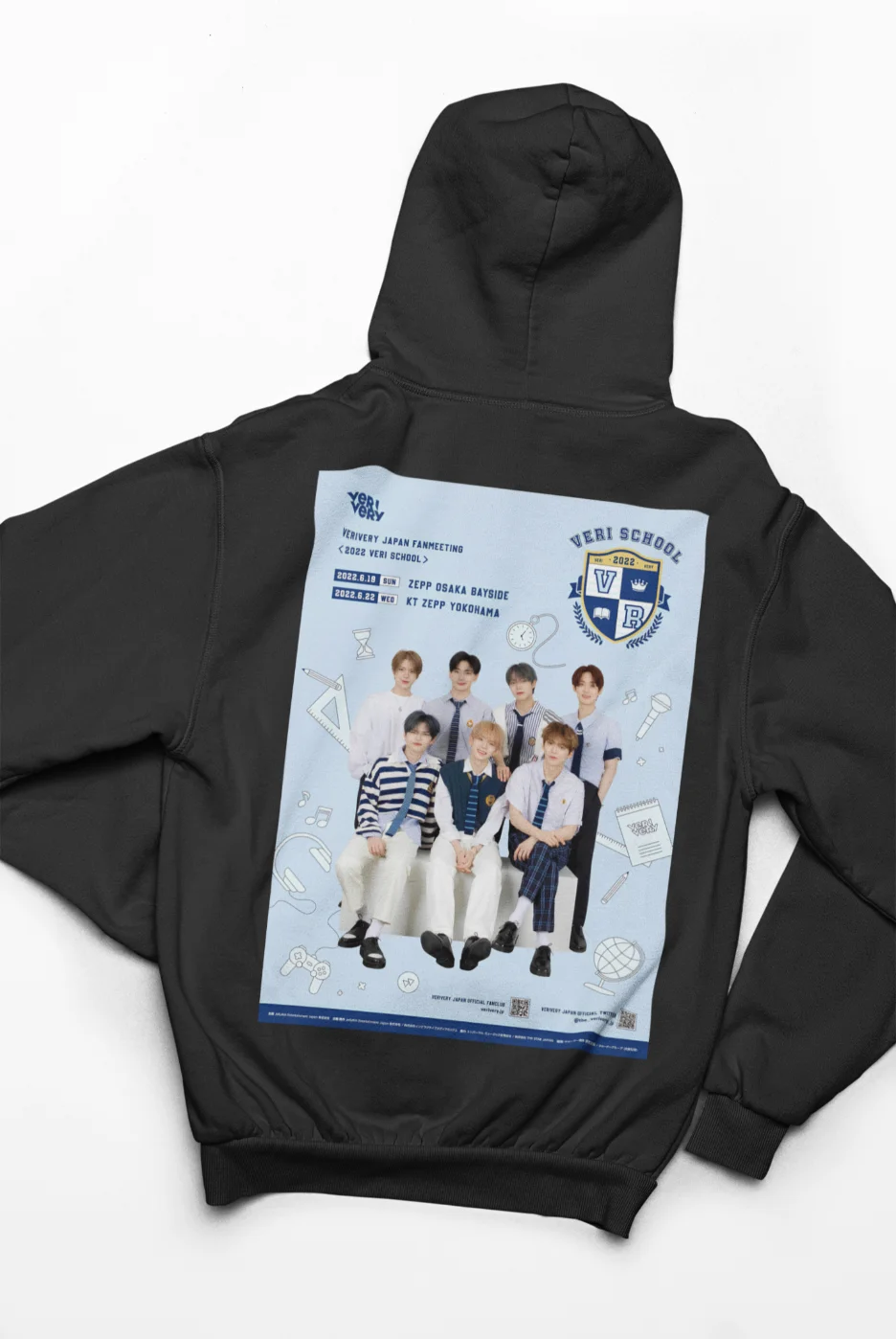 unisex hoodie with verivery design kpop merch store